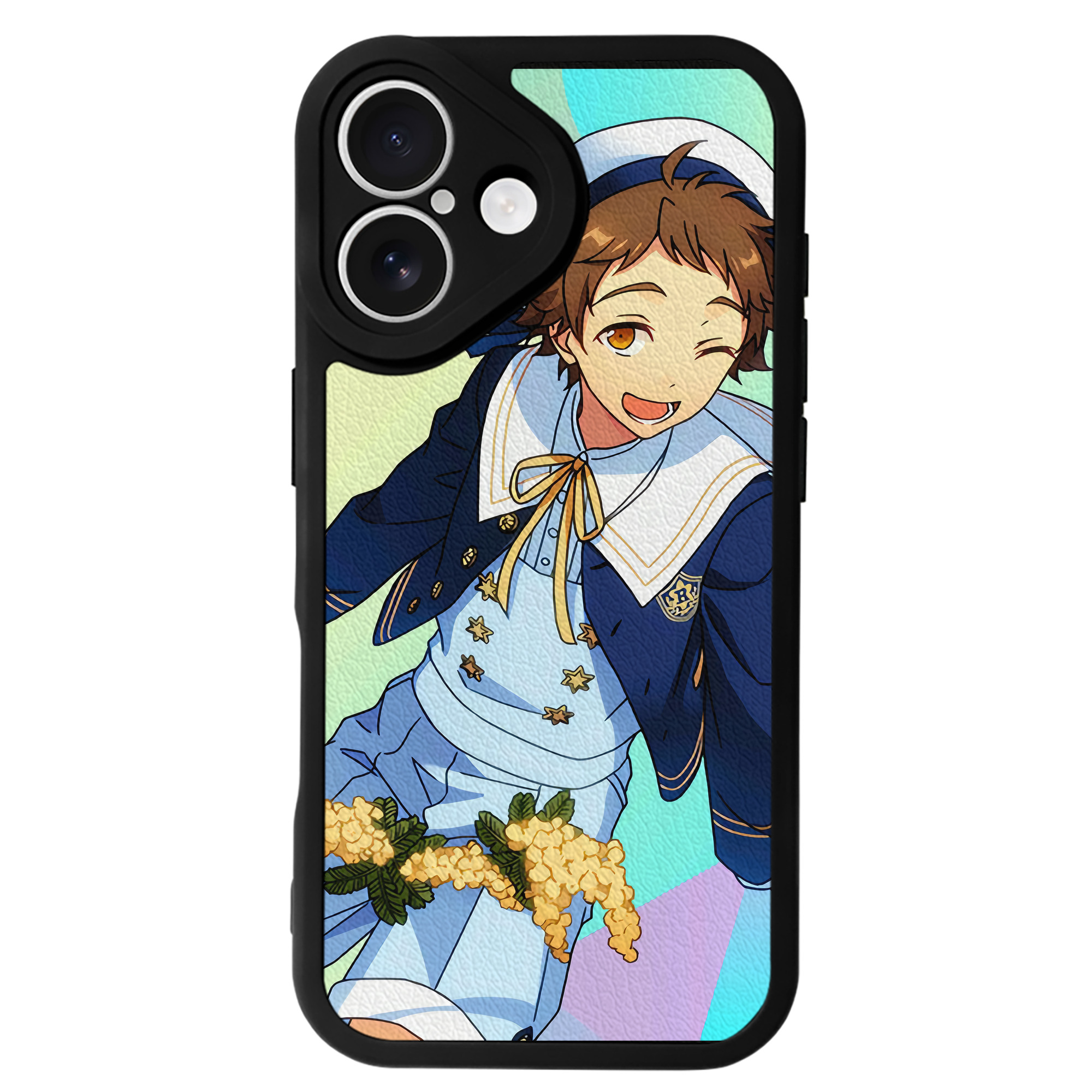 （画像用） あんさんぶるスターズ! Ensemble Stars 【iPhone 16シリーズ対応】シリコンスマホケース（レザー調） 材質：シリコン